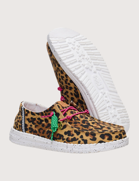 Hey Dude Chaussures Femme Wendy  Getaway en Toile Léopard - 2