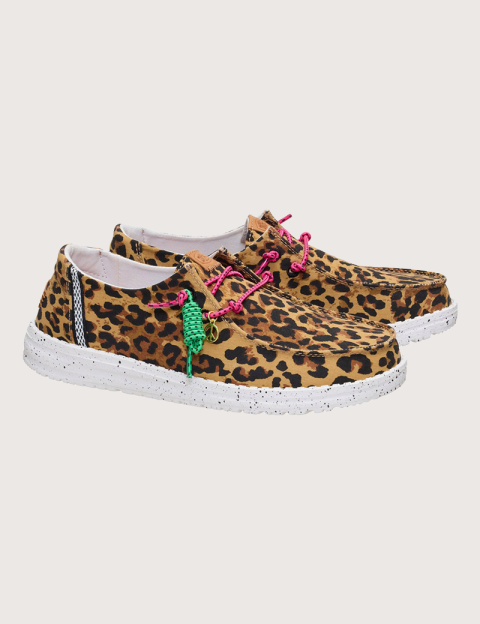 Hey Dude Chaussures Femme Wendy  Getaway en Toile Léopard - 4