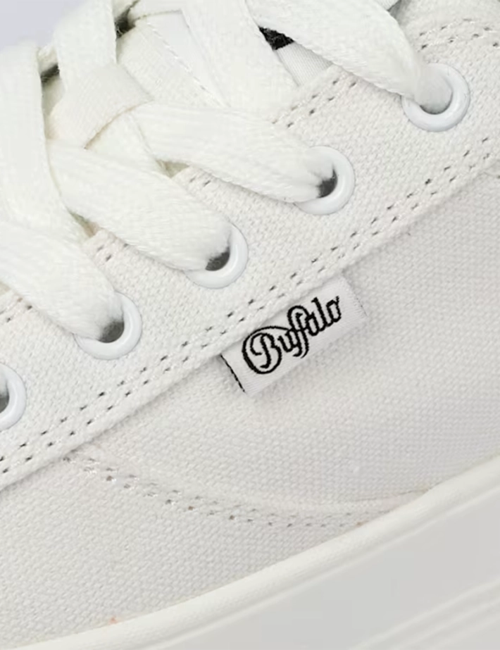 BUFFALO Baskets Femme Compensées Paired Blanc - 2