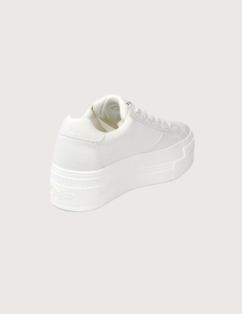 BUFFALO Baskets Femme Compensées Paired Blanc - 4