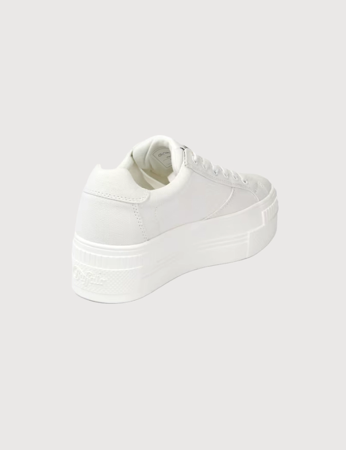BUFFALO Baskets Femme Compensées Paired Blanc - 4