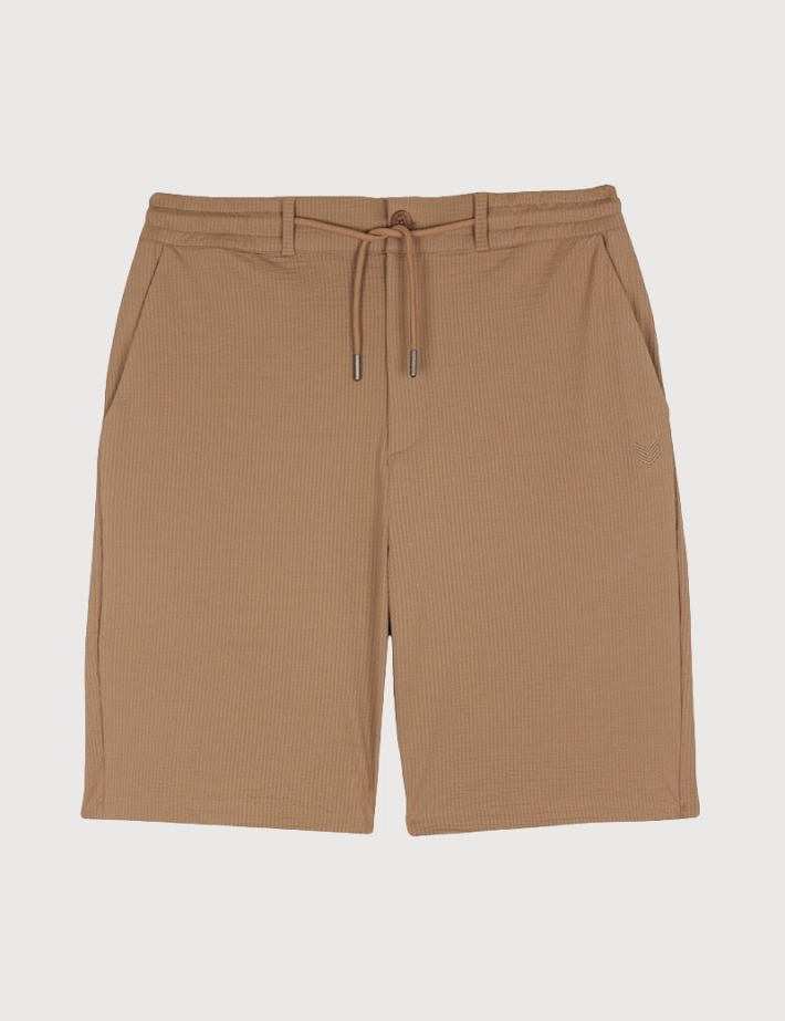 HBT Summer Chic Waffle | Dario Short Bermuda Homme Chocolat