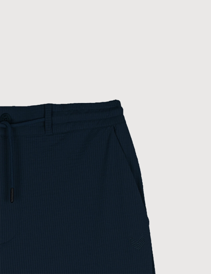 HBT Summer Chic Waffle | Dario Short Bermuda Marine - 2