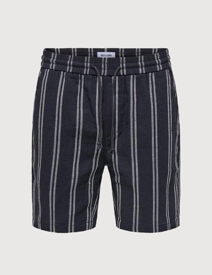 Only & Sons Short Homme trev Life à Rayures Marine Noos