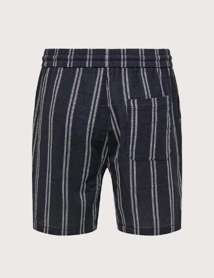 Only & Sons Short Homme trev Life à Rayures Marine Noos - 2