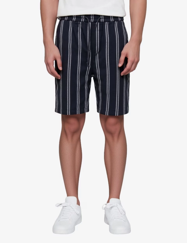 Only & Sons Short Homme trev Life à Rayures Marine Noos - 4
