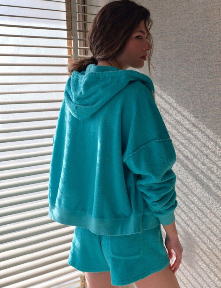 American Vintage Short Court Femme Bobypark Turquoise - 6