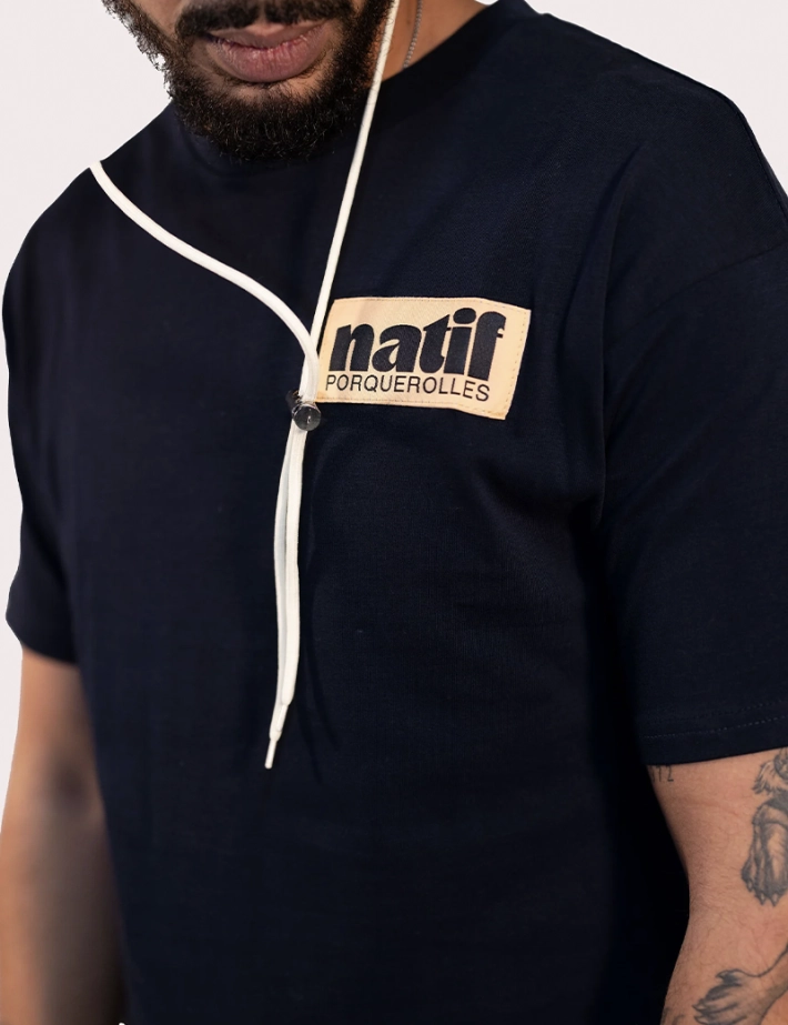 Natif T-Shirt Unisexe Porquerolles Noir - 3