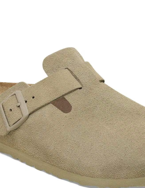 Birkenstock Sabots Boston Suède Beige Homme - 5