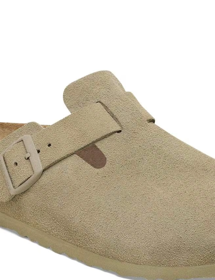 Birkenstock Sabots Boston Suède Beige Homme - 5