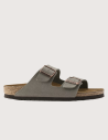 Birkenstock Sandales Arizona Birkibuc Double Bride Anthracite Homme