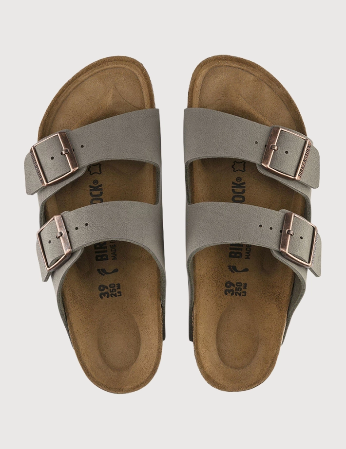 Birkenstock Sandales Arizona Birkibuc Double Bride Anthracite Homme - 4