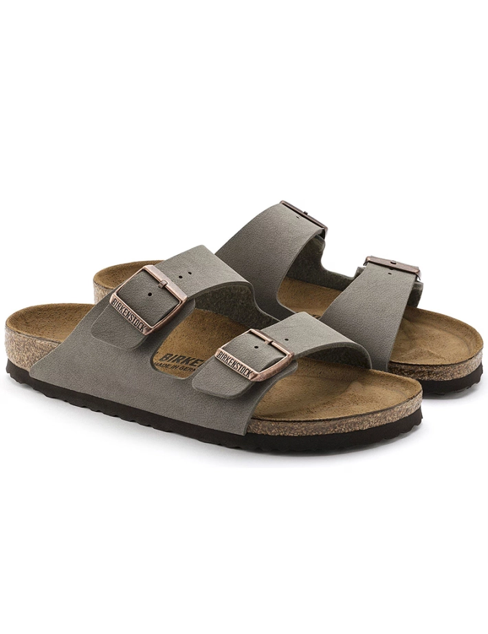 Birkenstock Sandales Arizona Birkibuc Double Bride Anthracite Homme - 5