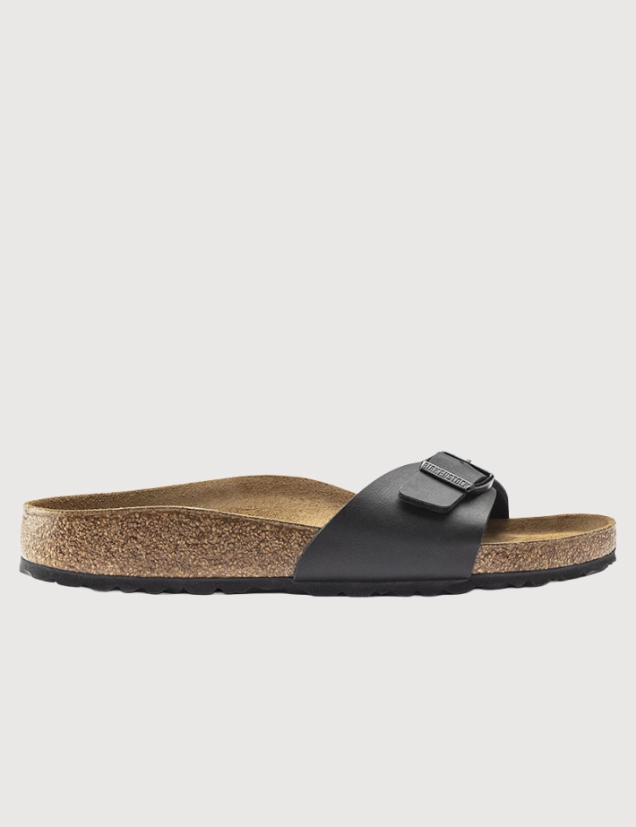 Birkenstock Sandales Madrid Birko Flor Simple Bride Noir Homme