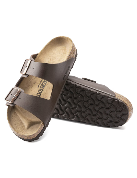 Birkenstock Sandales Arizona Birko Flor Double Bride Marron Foncé Homme - 6