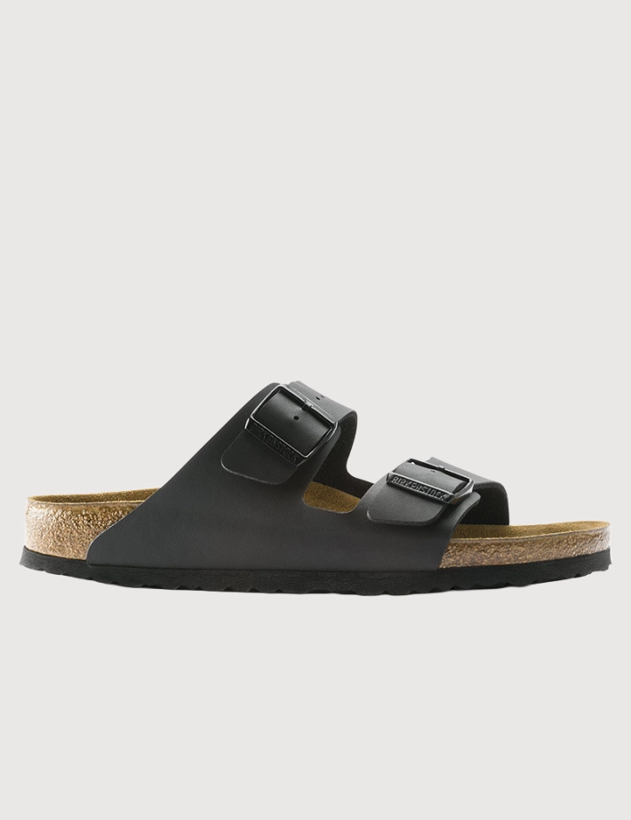 Birkenstock Sandales Arizona Birko Flor Double Bride Noir Homme