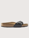 Birkenstock Sandales Madrid Birko Flor Simple Bride Noir Femme