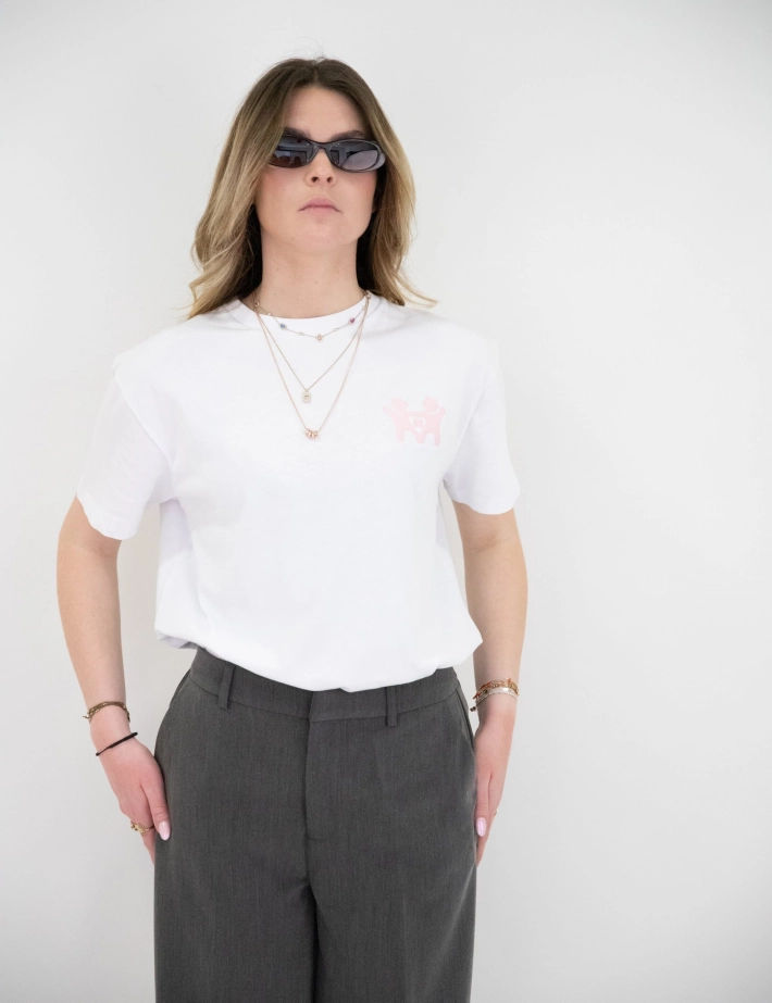Natif T-Shirt Femme Good Vibes Only Art Blanc - 4