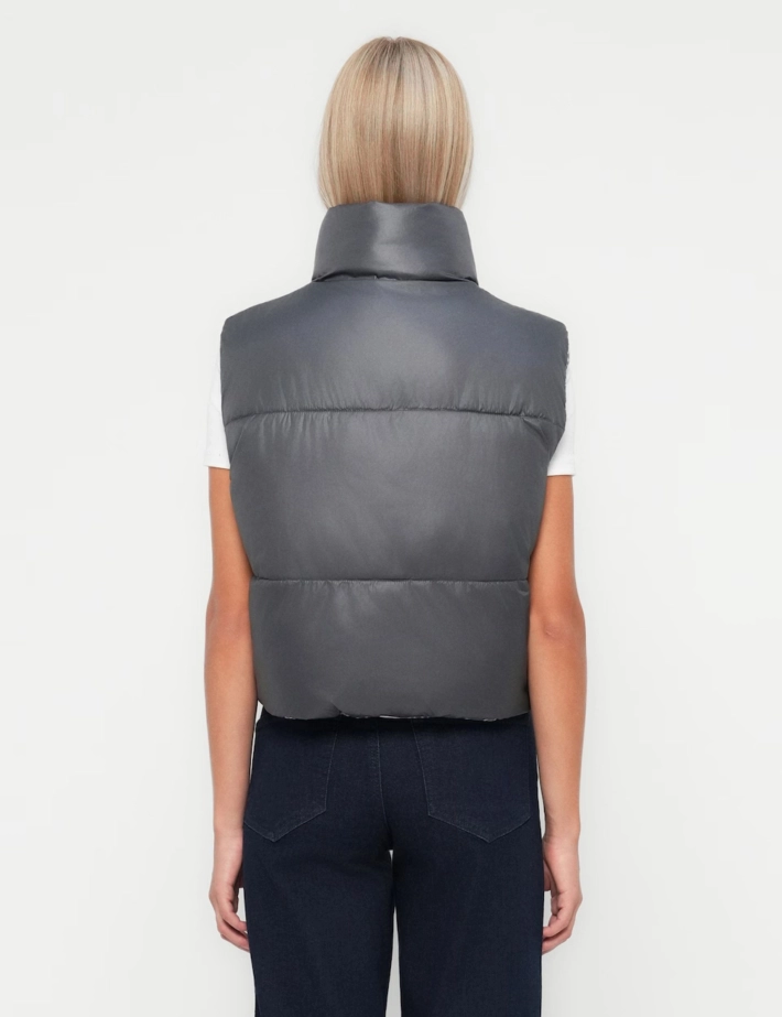 PIECES Veste Sans Manches Réversible Jimma Gris - 7