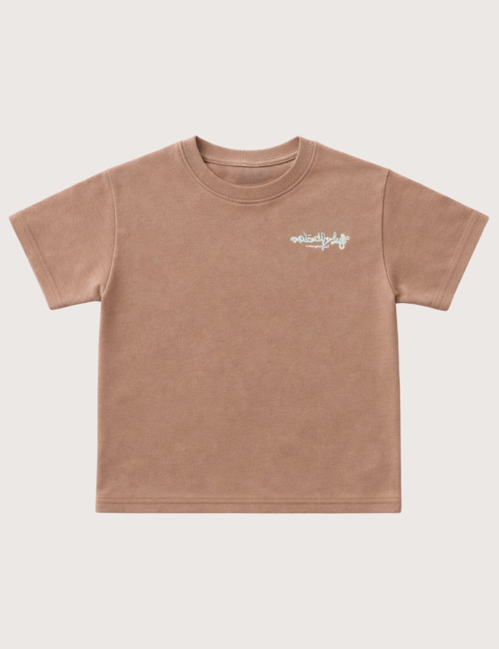 Natif T-Shirt Enfant Original Bloom Marron