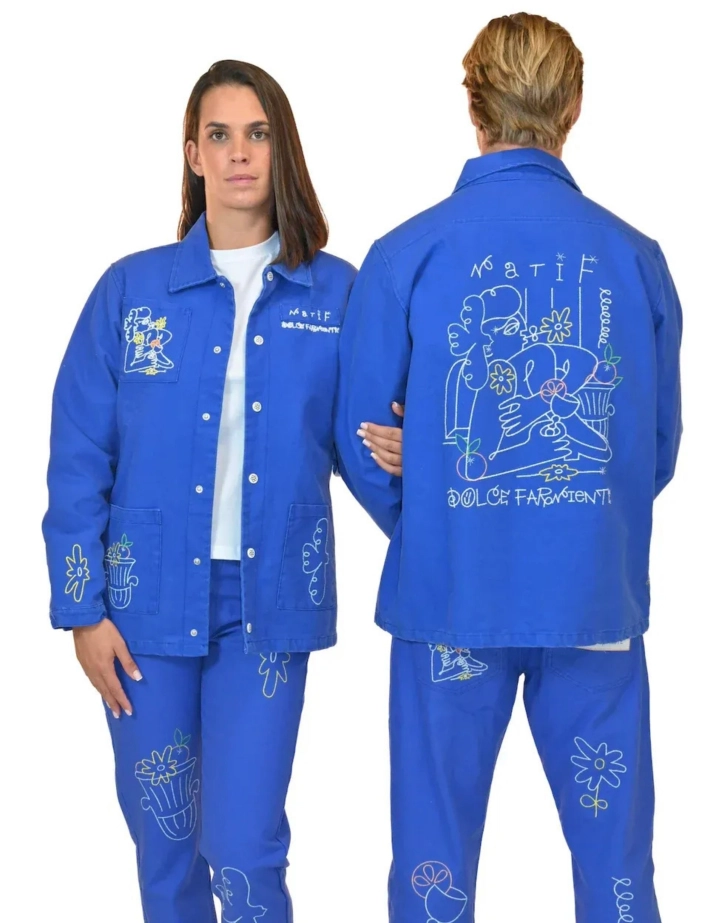 Natif Veste Unisexe Dolce Farniente Bleu