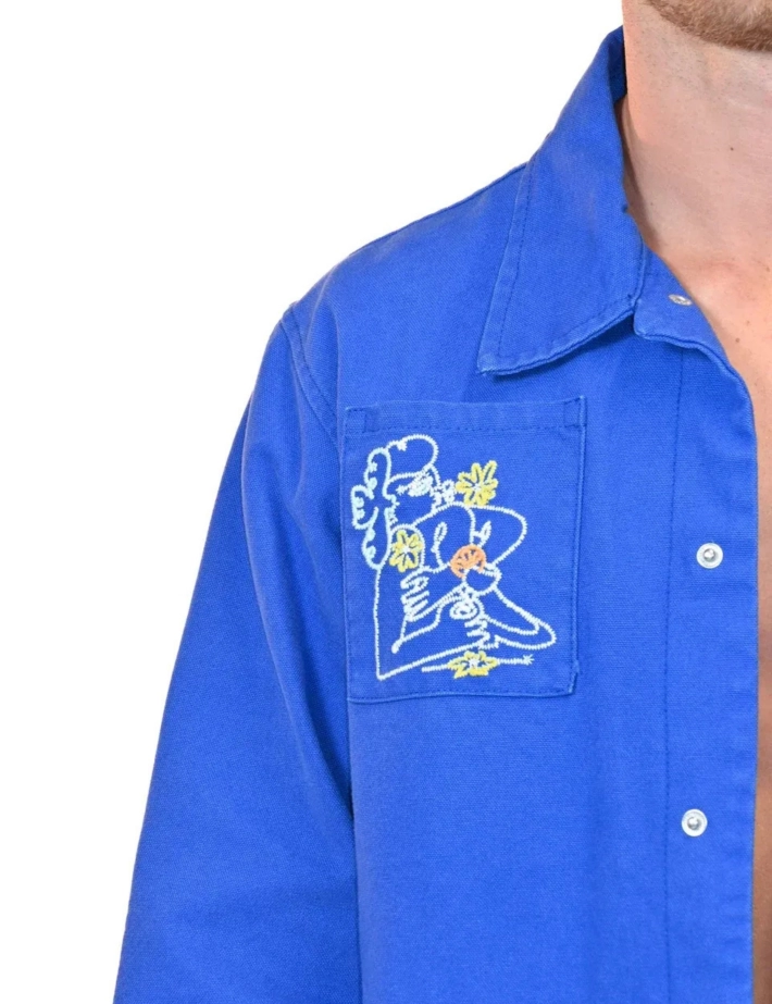 Natif Veste Unisexe Dolce Farniente Bleu - 4