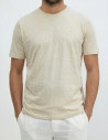 MARKUP T-Shirt Manches Courtes Homme Col Rond Beige