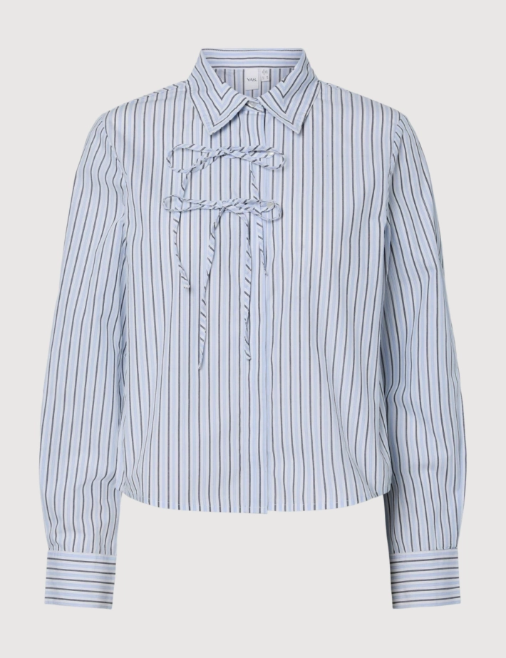 Yas Chemise Femme Descy à Rayures Bleu Blanc