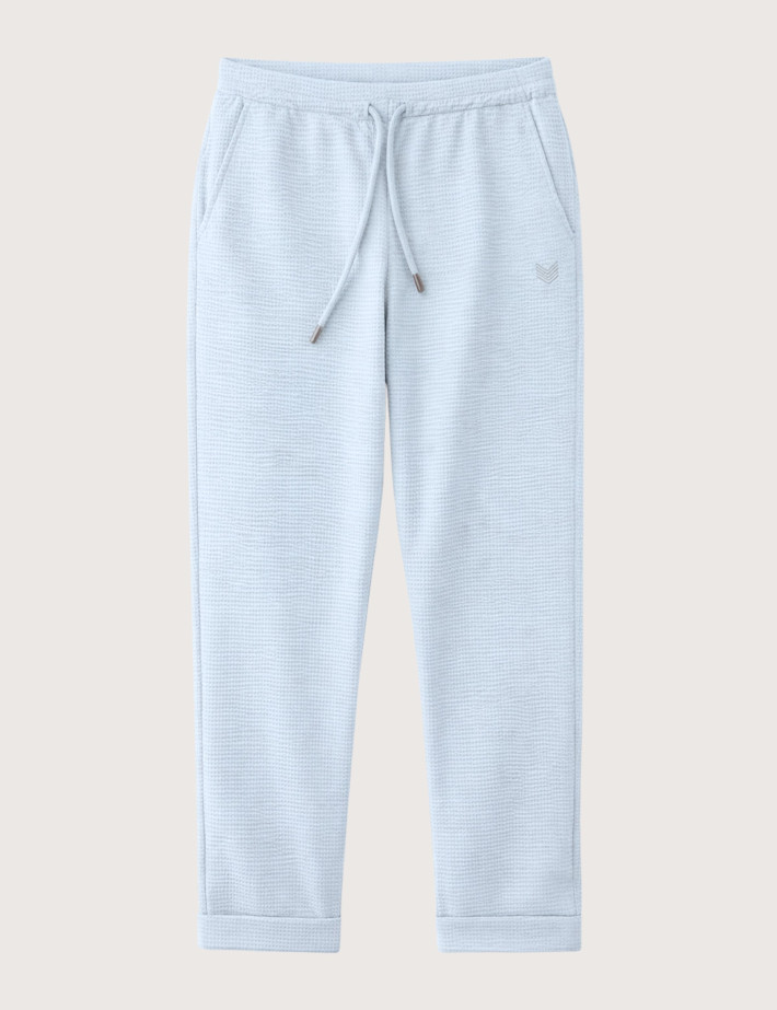 HBT Summer Chic Waffle | Chelsea Pantalon Ciel