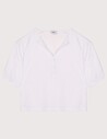 HBT Basics Shiny Silky | Nichols Top Blanc - 2