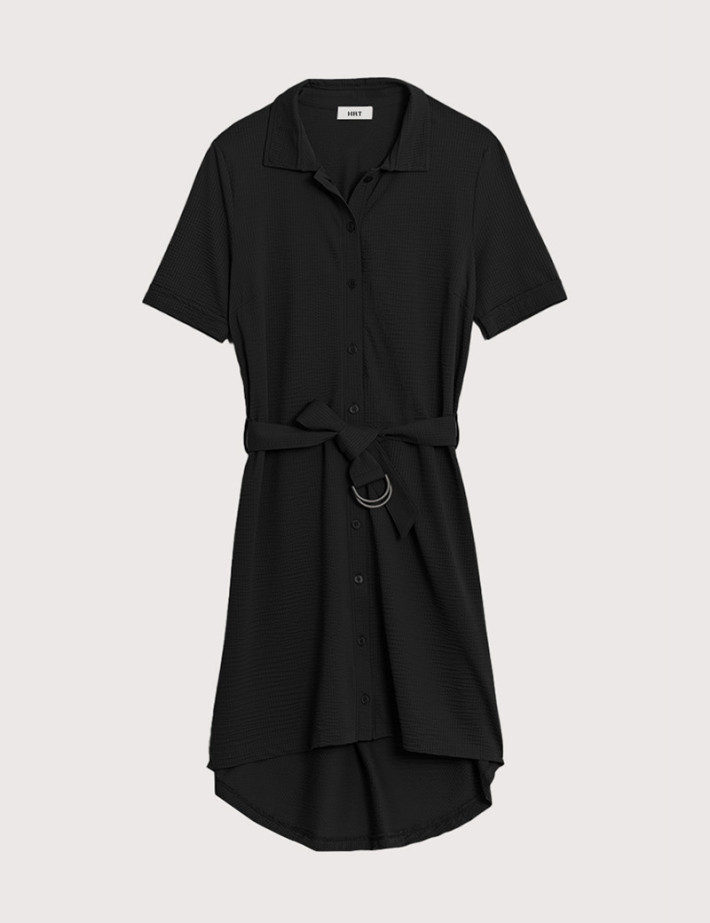 HBT Summer Chic Waffle | Aurianne Robe Noir