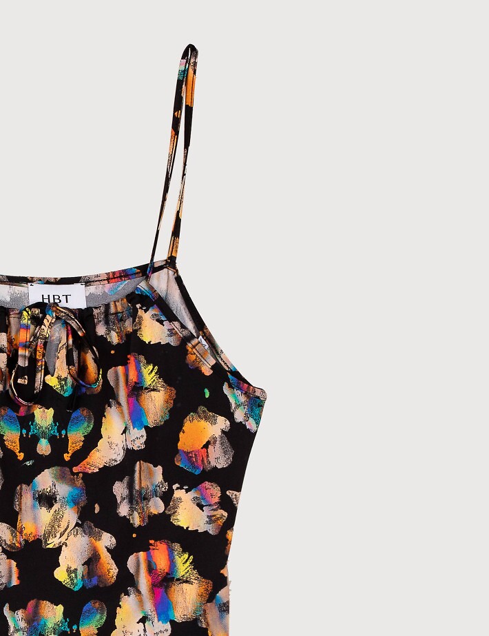 HBT Basics Print | Aya Top Multicolore