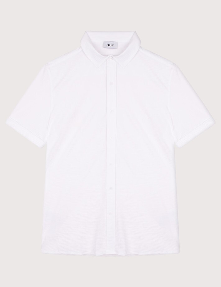 HBT Summer Chic Waffle | Marcello Chemise Blanc - 2