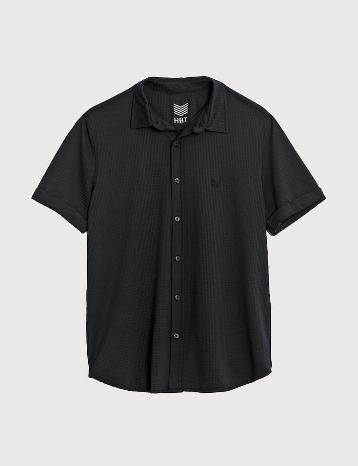 HBT Summer Chic Waffle | Marcello Chemise Noir