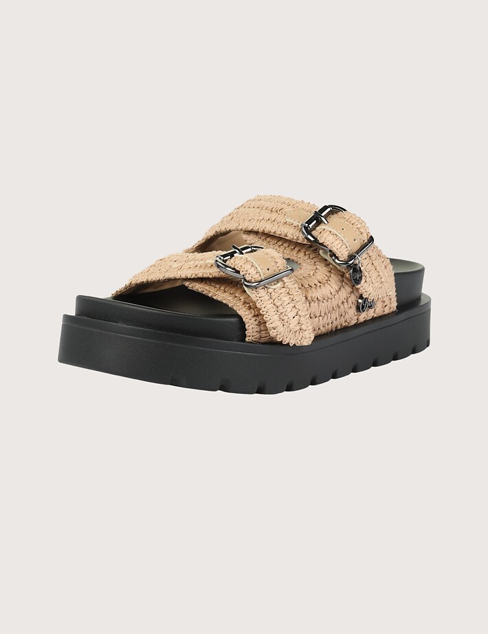 BUFFALO Sandales Femme Double Bride Raya Ari BO Beige - 2