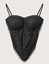 TW3 Top Corset Noir Dentelle Noir