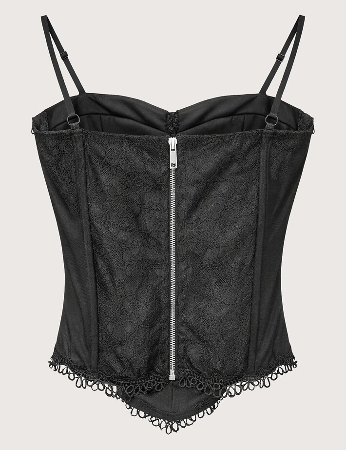 TW3 Top Corset Noir Dentelle Noir - 2