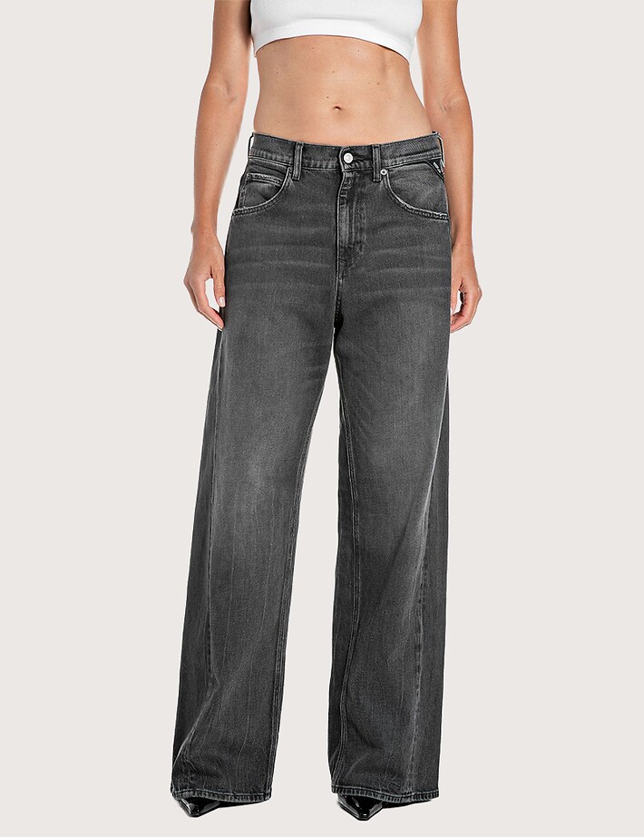 REPLAY Jean Femme Baggy Narja Noir 097