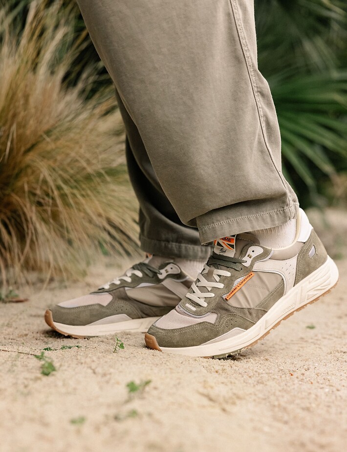 Crime London Baskets Homme Rush Kaki - 5