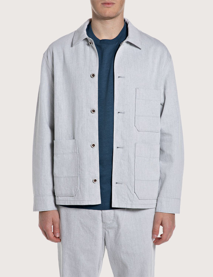 REPLAY Surchemise Homme Gris Clair 010