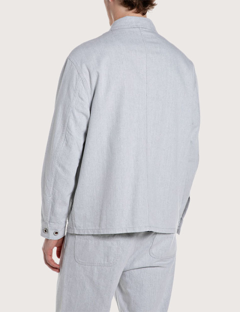 REPLAY Surchemise Homme Gris Clair 010 - 2