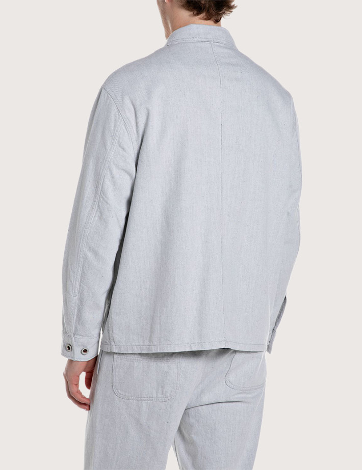 REPLAY Surchemise Homme Gris Clair 010 - 2