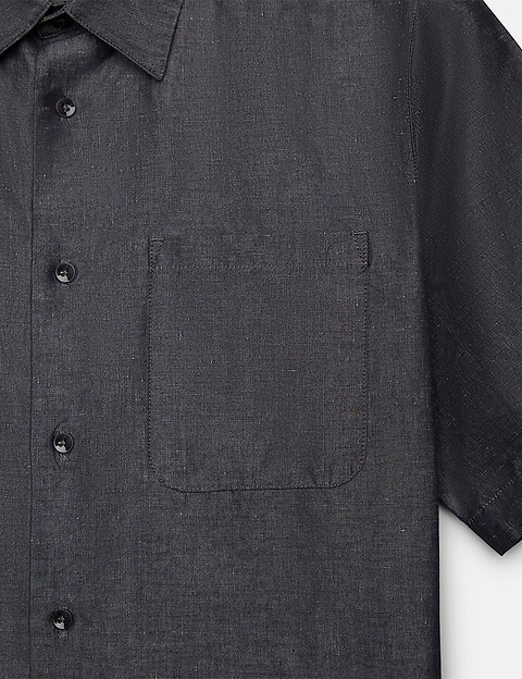Unity Chemise Homme Manches Courtes Arrow Lin Bleu Jean - 2