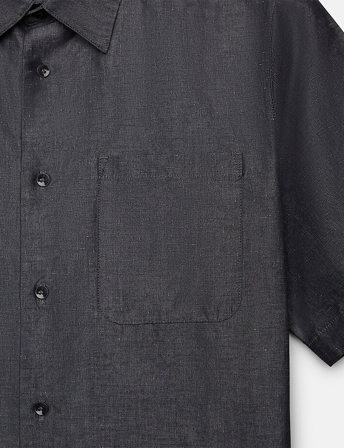 Unity Chemise Homme Manches Courtes Arrow Lin Bleu Jean - 2