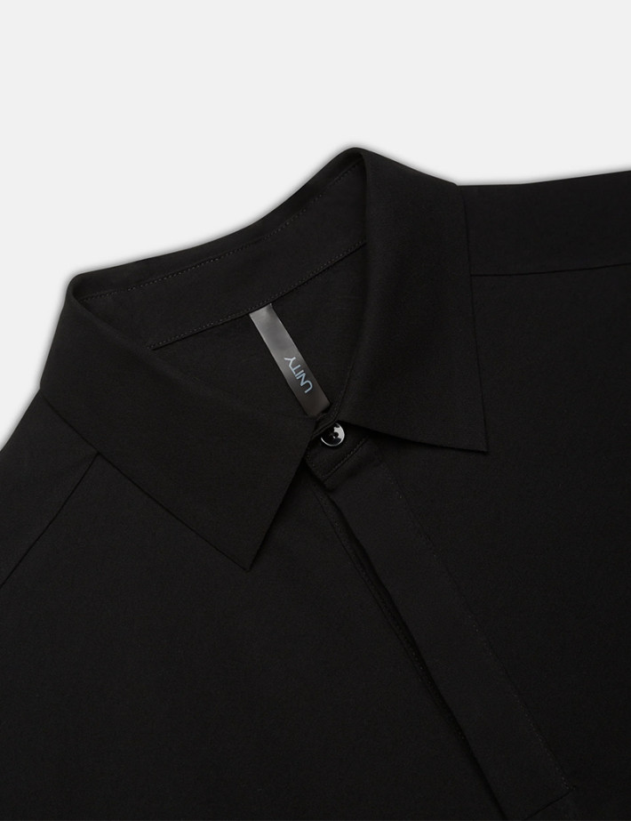 Unity Polo Homme Manches Courtes Wish Crêpe Noir - 2