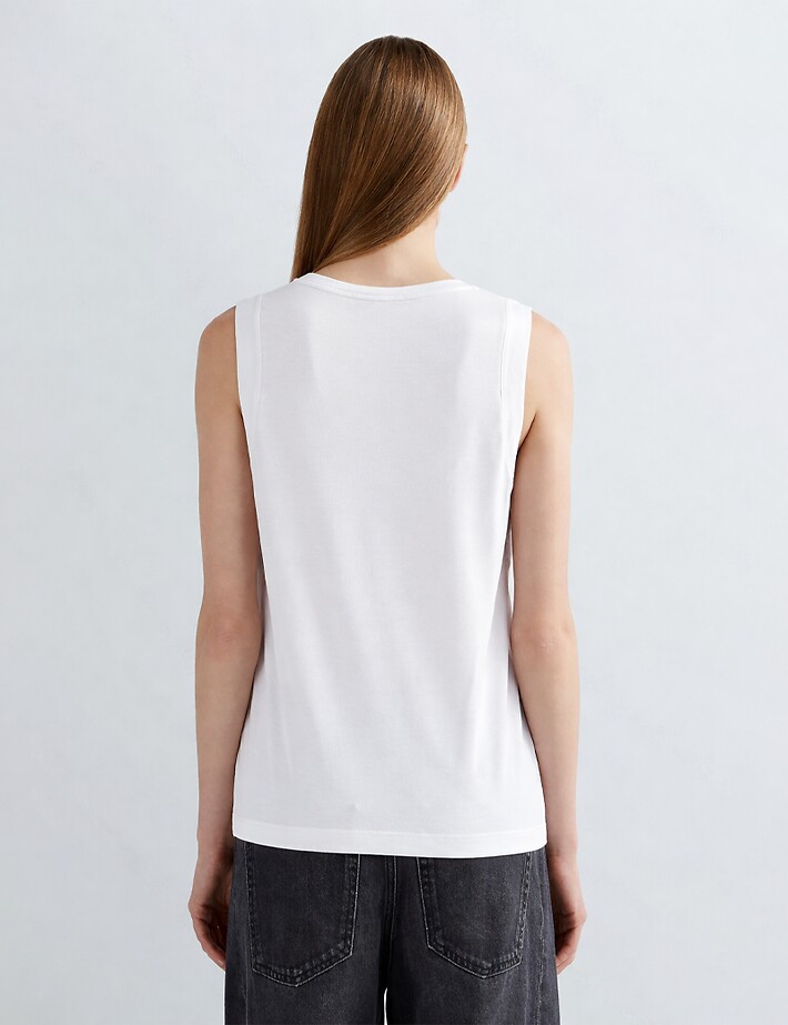 REPLAY Top Femme Slim Blanc 011 - 2