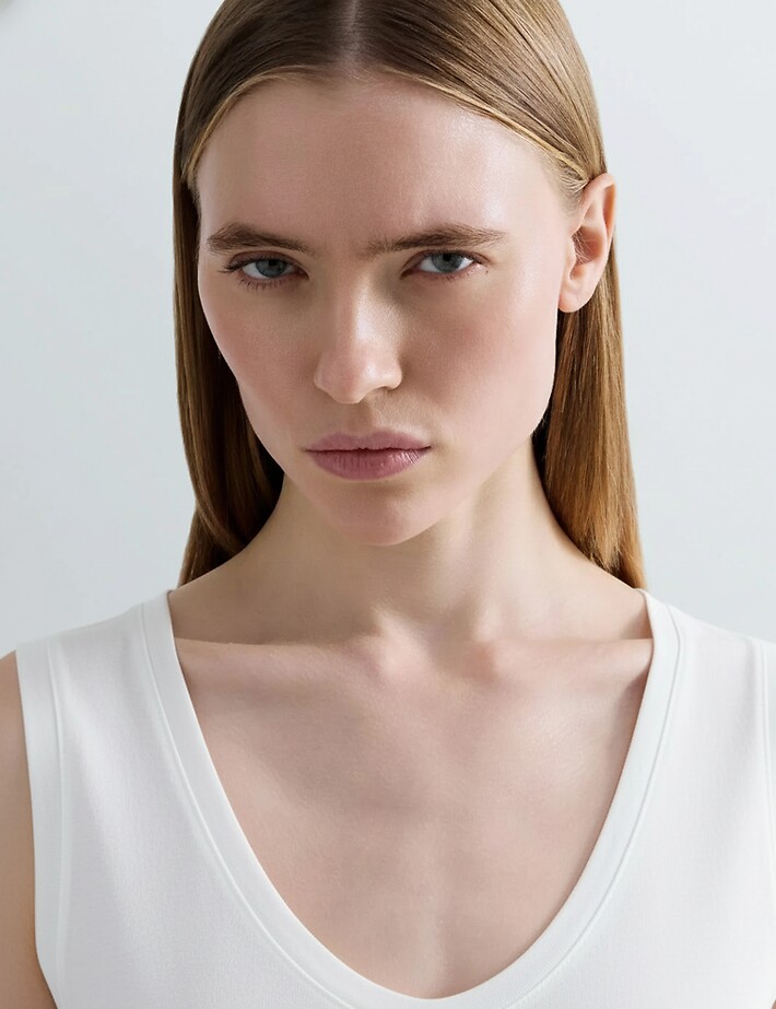 REPLAY Top Femme Slim Blanc 011 - 3
