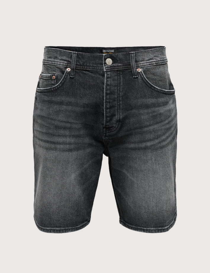 Only & Sons Short Homme Edge en Jean Bleu Brut Noos