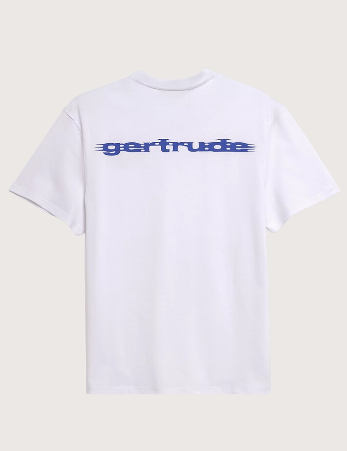 GERTRUDE T-Shirt Mixte Manches Courtes Leonce Shine Blanc - 4