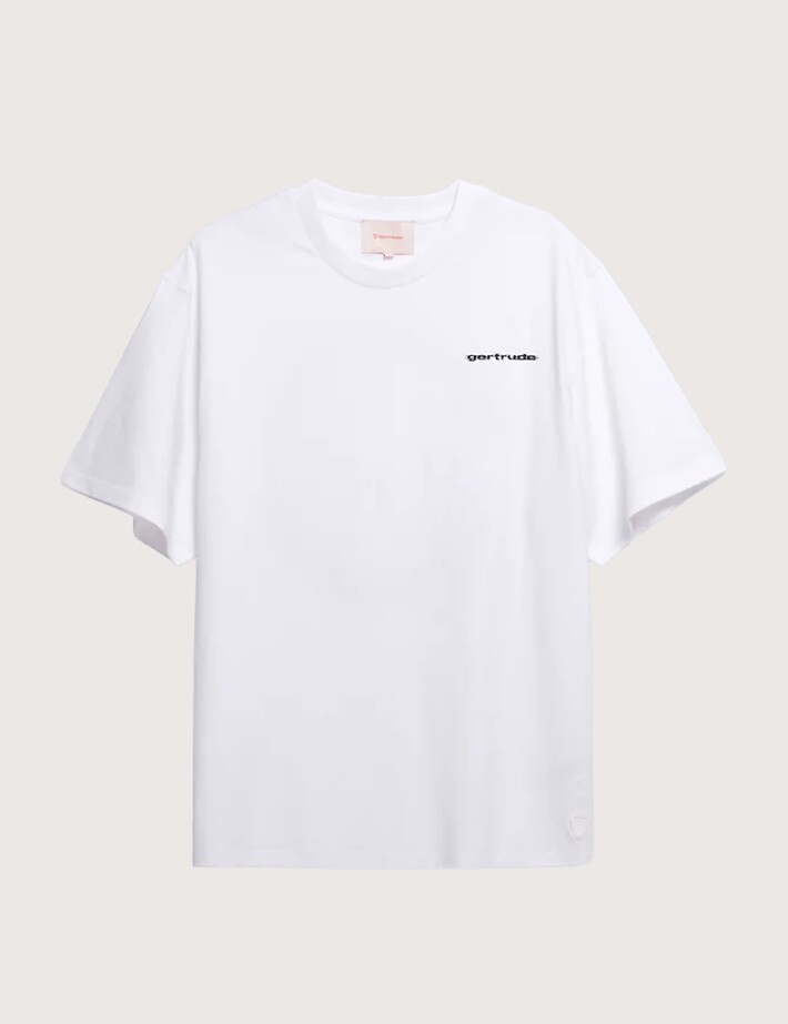 GERTRUDE T-Shirt Mixte Manches Courtes Leonce Cypher Blanc